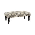 thumbnail image 2 of Claire Bench with Purple Whimsy Fabric, 2 of 3