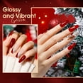 thumbnail image 3 of Gellen Red Gel Nail Polish, 6 Colors Burgundy Red Glitter Gel Polish Set White Gold Silver Sparkle Soak off Nail Gel Kit for Home DIY Nail Art, 3 of 7
