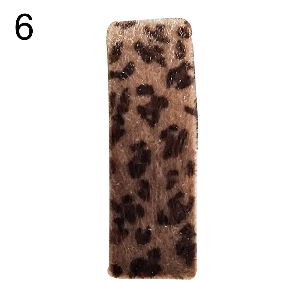 Animal Leopard Pattern Geometric Metal Hair Clips Barrette Slide Grips  Hairpins 