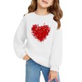 thumbnail image 4 of Qingpeng Boys Girls Valentines Day Sweatshirts Kids Valentine's Heart Print Shirt Crewneck Long Sleeve Cotton Casual Outfits Tops, 4 of 4