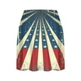 thumbnail image 4 of Wiyuqeen Women's American Flag Skort High Waist Running Mini Skirts with Shorts 4th of July Athletic Skorts Casual Tennis Skirts, 4 of 5