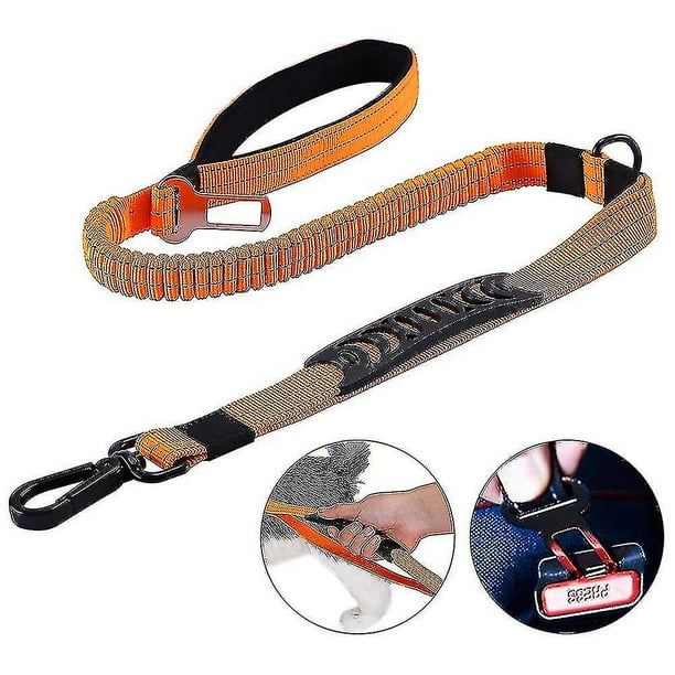 Correa para perros resistente para perros grandes de hasta 40 kg, correa elástica reflectante