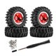 thumbnail image 2 of 4 ruedas y neumáticos para coche RC a escala 1/30, repuestos portátiles para SCX30 Rojo, 2 of 9