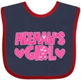 thumbnail image 3 of Inktastic Meemaw's Girl Girls Baby Bib, 3 of 4