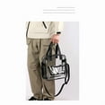 thumbnail image 5 of Stadium Approved Clear Tote Bag Transparent Crossbody Shoulder Bag Sandproof Beach Handbag with Zipper Pool bags（grey), 5 of 5