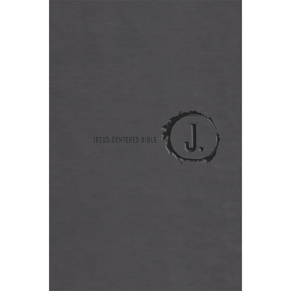Jesus-Centered Bible NLT, Charcoal (Hardcover)