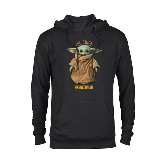 Star Wars The Mandalorian The Child Cute - Pullover Hoodie for Adults - Customized-Black