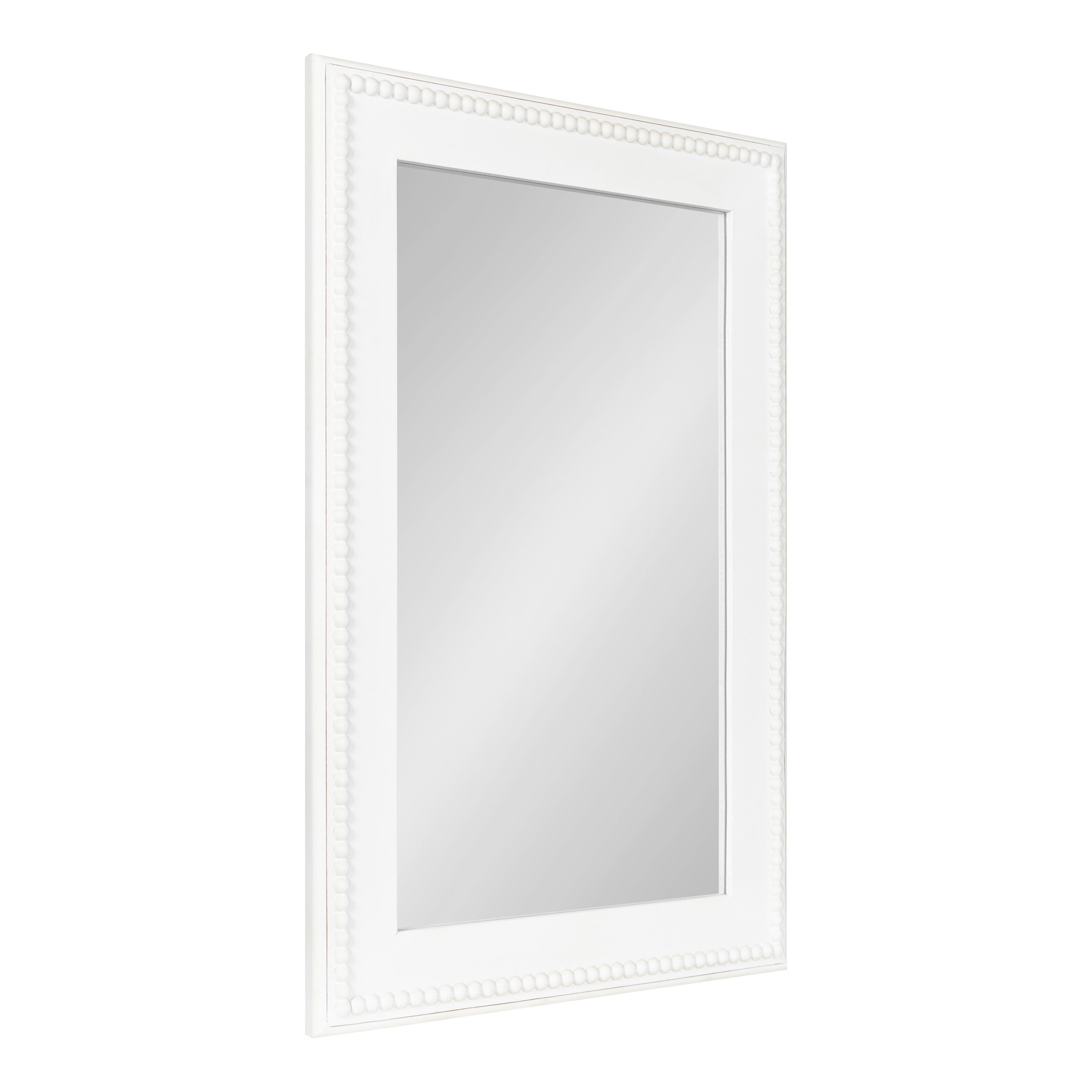 Kate and Laurel Strahm Traditional Wood Framed Mirror, 24 x 36, White