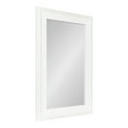 thumbnail image 1 of Kate and Laurel Strahm Traditional Wood Framed Mirror, 24 x 36, White, Decorative Geometric Rectangular Wall Mirror With Detailed Frame for Classic Home Decor, 1 of 8
