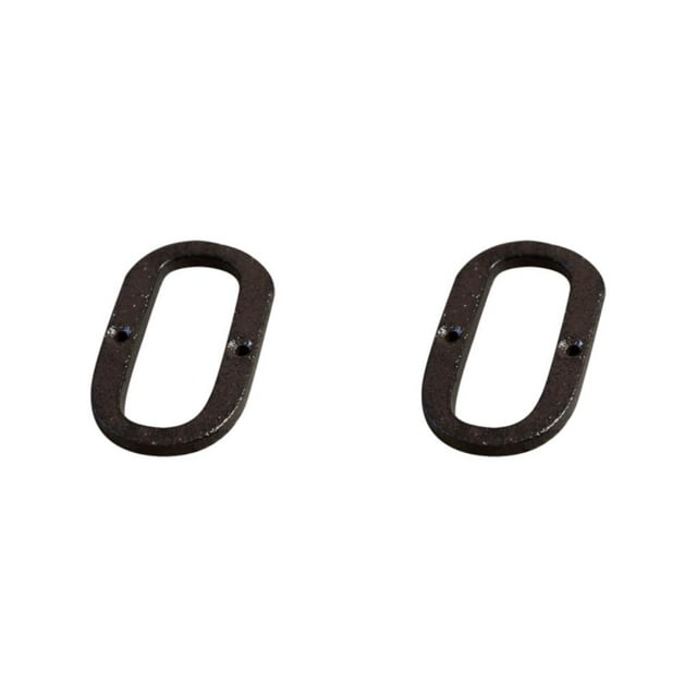 relayinert Durable And Rustproof Metal House Number Plaque Impeccable Door Decoration Easy To Install Metal Letters House Numbers B17--O 2Set