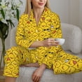 thumbnail image 6 of Sikiie Cute Funny Chicken Women's Long-Sleeve Shirt and Full-Length Bottom Pajama Set (s-xxl)-X-Large, 6 of 7