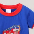 thumbnail image 7 of Toddler Boy Summer Short Sets Outfits Cotton CrewNeck Short Sleeve Playwear Sets 6-12 Months 12-24 Months 2T 3T 4T 5T 6T 7T Children 4-5 Years, 7 of 7