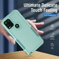 thumbnail image 5 of Xhy Moto G Stylus 5G 2021 Case with Screen Protector Military Grade Full Body Double Layer Protection Shock Drop Resistant TPU Durable Detachable for Motorola Moto G Stylus 5G 2021 Phone- Light Green, 5 of 9