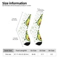 thumbnail image 2 of Picia Avocado with Glasses Print Athletic Socks for Men & Women – Cushioned Moisture-Wicking Crew Socks for Sports, Running, and Training, Soft & Breathable Size 5-11, 2 of 6