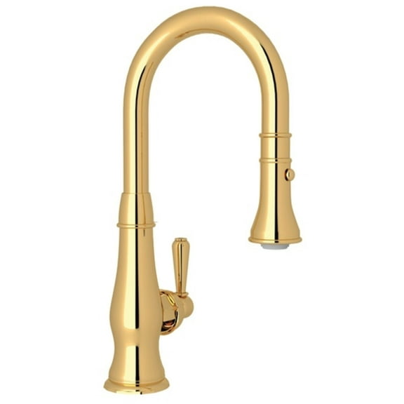 Rohl A3430slm-2 Lombardia 1.8 GPM Single Hole Pull Down Bar Faucet - Brass