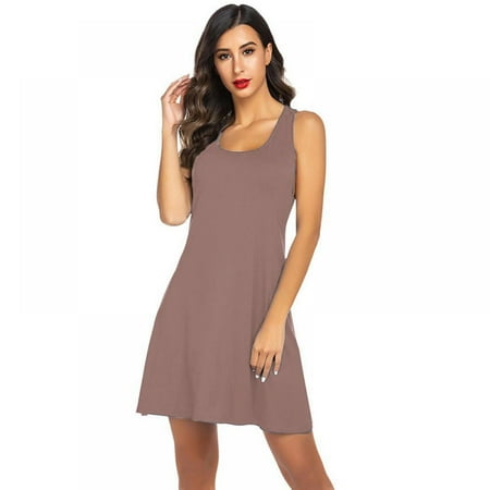 

Xmarks Women s Sleepwear Tank Nightgown Chemise Racerback Sleeveless Sleep Dress S-2XL