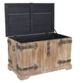 thumbnail image 2 of Household Essentials Decorative Victorian Inspired Trunk, Rustic Brown, Large, 2 of 2