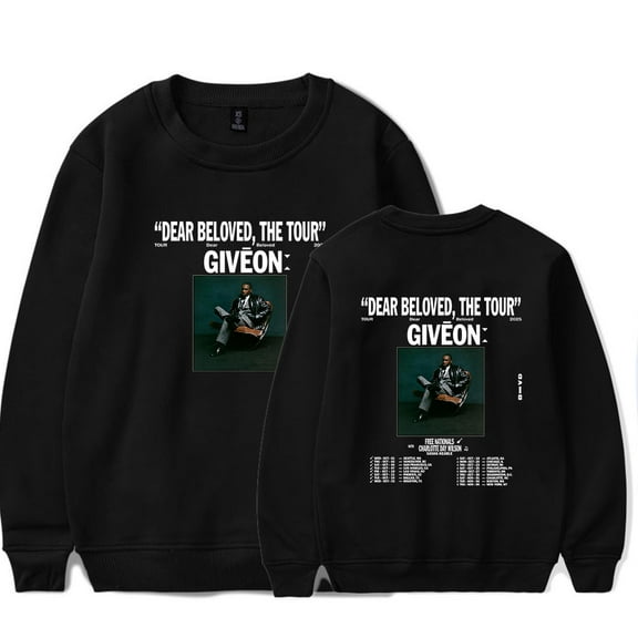 Giveon Dear Beloved The Tour 2025 Long Sleeve Crewneck Sweatshirt For Men/Women Unisex Fashion Streetwear