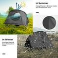 thumbnail image 4 of Gymax 2-Person Outdoor Camping Tent Cot Elevated Compact Tent Set W/ External Cover Grey, 4 of 9