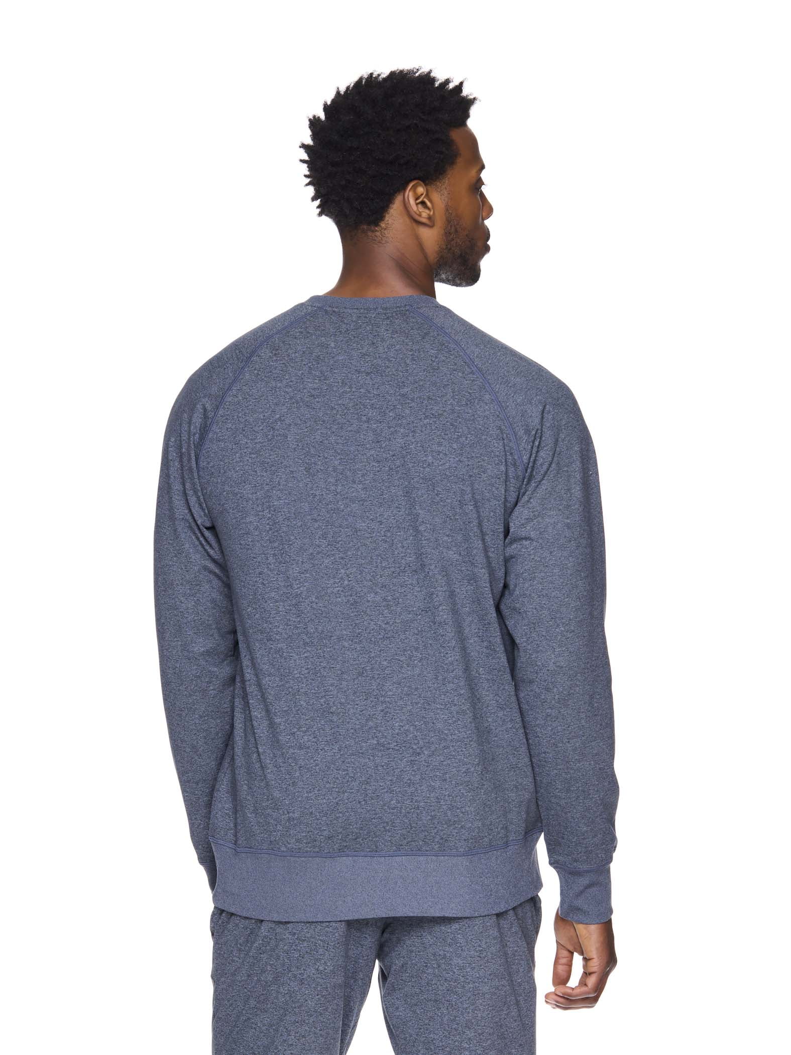 Reebok Mens and Big Mens Off the Grid Fleece Crewneck Sweatshirt, up to Sizes 3XL
