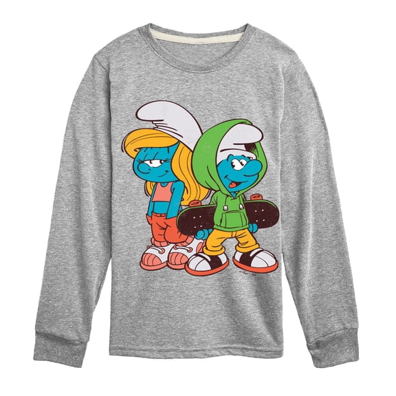 Smurfs - Urban Style - Youth Boys Long Sleeve Graphic T-Shirt