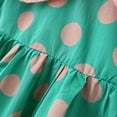 thumbnail image 4 of Vedolay Girls Dot Printed Short Sleeve Crew Neck Casual Dress,Pink 2-3 Years, 4 of 4