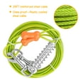 thumbnail image 6 of Petfamily Dog Stake and Tie Out Cable with Buffer Spring for Medium to Large Dogs, Green, 25FT 90LBS, 6 of 9