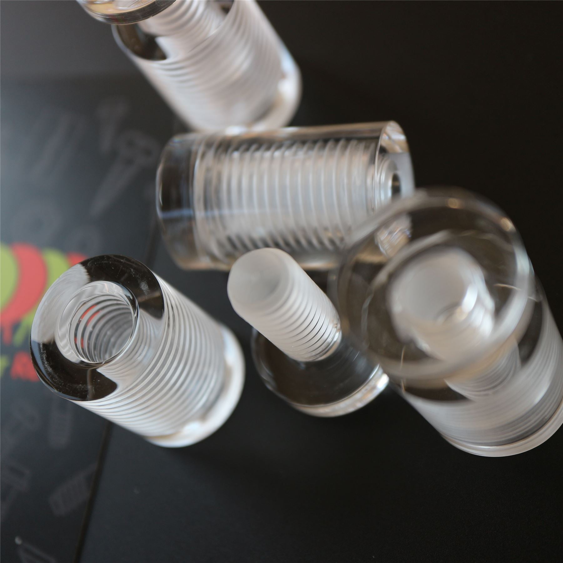4 x Clear Standoffs, Glass Like, Acrylic, transparent spacers, plastic, wallmount, display signs, Anti-Corrosion, Waterproof, Size 19x25mm, (3/4 x 1 in)