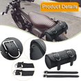thumbnail image 6 of Motorcycle Fork Bag Motorcycle Tool Bag Bicycle Saddlebag PU Leather Spacious Storage for Riders Bikes, 6 of 9