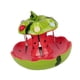 thumbnail image 2 of Juego de Platos de Frutas con Plato de Cerámica único, Tenedores de Acero Inoxidable, Fácil de Limpiar, Solución de Almacenamiento Compacta para Cocin Sandía 21cmx18cm, 2 of 8