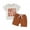 Auburn, variant on Bagilaanoe 2pcs Toddler Easter Outfits Baby Boy Shorts Set Short Sleeve Letter Print T Shirt Tops + Shorts 6M 12M 18M 24M 3T Kids Casual Summer Clothes