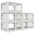 thumbnail image 5 of EnHomee 250QT Storage Bins with Wheels Clear Plastic Storage Bins with Lids 5 Pack Stackable Storage Bins for Closet Organizers and Storage, 5 of 10