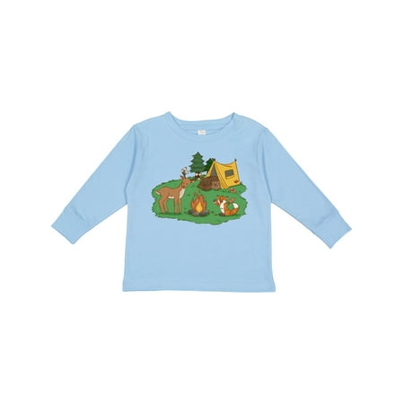 

Inktastic Camping Animals Gift Toddler Boy or Toddler Girl Long Sleeve T-Shirt