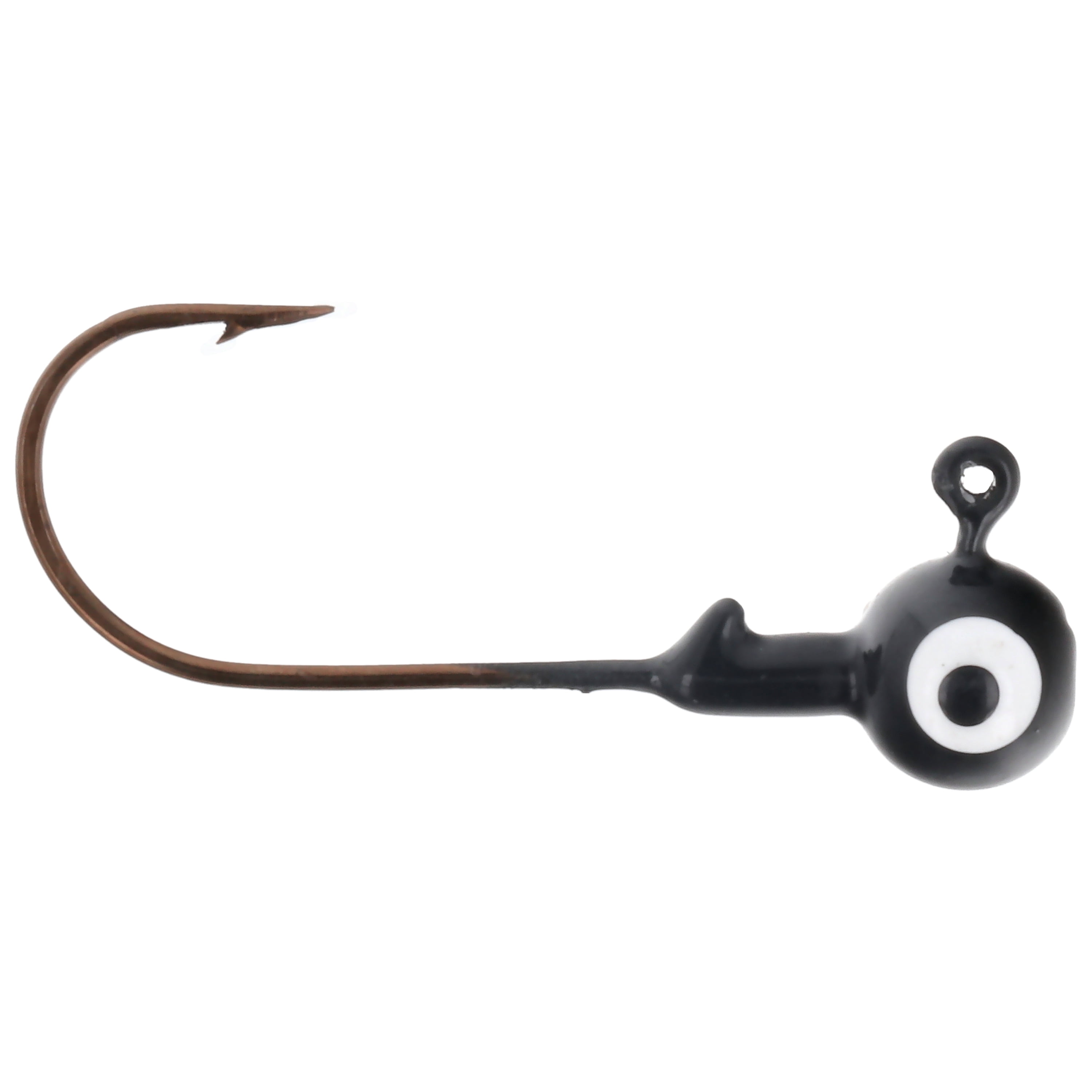 Eagle Claw Tin Ball Head Jig - Double eye - 5 pack - 1/16 oz - Black
