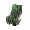 thumbnail image 4 of Forest Soft Flannel Fleece Throw Blanket, Sun Rays Bursting into the Forest Trees Foliage Misty Morning Serenity Picture, Cozy Plush for Indoor and Outdoor Use, 70" x 90", Green White, by Ambesonne, 4 of 6