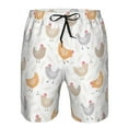 thumbnail image 3 of Balery Funny Chicken Traje de Baño Estilo Hawaiano para Hombre, Shorts de Secado Rápido con Bolsillos-X-Large, 3 of 6