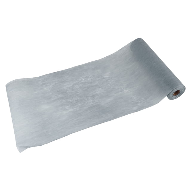 Caminito de mesa de telas no tejidas Unique Bargains, lavable a máquina, para decoración de mesas de comedor en bodas, 25 metros, gris
