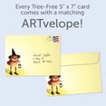 thumbnail image 2 of Tree-Free Greetings Halloween Greeting Card 2 Pack, 100% Recycled Paper, 5x7, Chick or Tweet (GT63133), 2 of 7