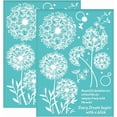thumbnail image 1 of 2 plantillas autoadhesivas de malla para serigrafía con diseño de diente de león, mariposa y palabra para pintar sobre madera, camisetas y telas (5,5 x 7,7 pulgadas)., 1 of 9