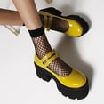 thumbnail image 5 of Facrlt Women's Leather Shoes Strapes Vintage Mary Janes Doll Shoes, 5 of 6