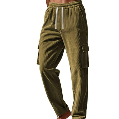 Mens Cargo Pants Relaxed Fit Casual Waterproof Pants Drawstring Work Pants For Men Pantalones Para Lined Work Pants Men s Stretch Cargo Pants Winter Mens Cargo Pants Pantalones Xl Beige
