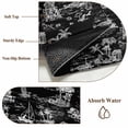 thumbnail image 6 of Coastal Nautical Round Area Rug 5Ft Washable Circle Rugs for Living Room Bedroom, Summer Ocean Beach Sea Corals Black Non-Slip Carpet Floor Mats Indoor Outdoor Carpet Runner Aesthetic Home Decor, 6 of 8