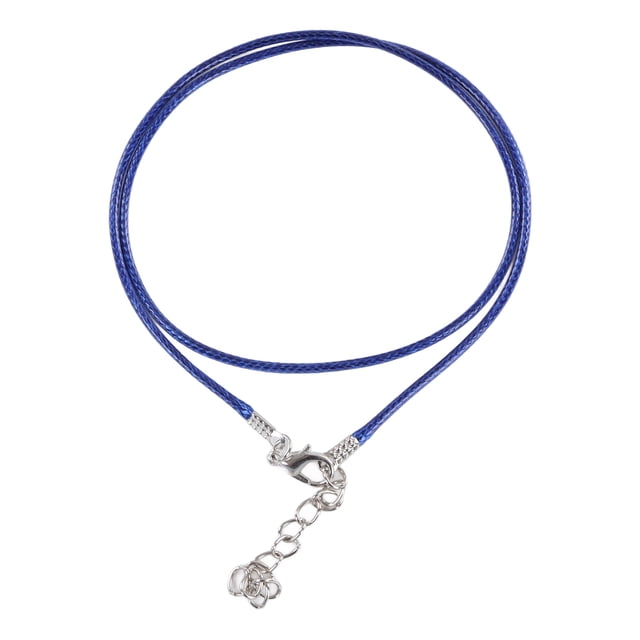 Corde de Collier, 100 Pcs Corde de Collier Cirée Chaînes de Collier Bracelet avec Fermoir pour Pendentifs Corde de Collier Longueur Réglable Production DIY Corde de Collier pour Fabrication de Bijoux