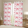 thumbnail image 2 of Cartoon Bowknot Curtains 38"Wx54"L,2 Panels Bow Knot 30%-50% Blackout Curtains Butterfly Knot Bow Tie Curtains & Drapes Watercolor Aesthetic Coquette Geometric Red Window Curtains, 2 of 6
