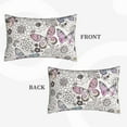 thumbnail image 4 of Daiia Vintage Butterflies Bedding Waterproof Pillow Protector Zippered Queen – Bed Bug Proof Pillow Encasement-14"x20", 4 of 9