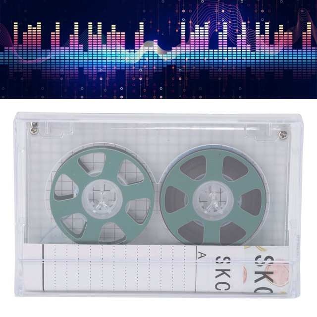 Reshow Casetes de Audio, Cintas de Casetes en Profesionales de 46 Minutos Conedas Chapadas en Metal, Cinta de Casete Vacía de Aluminio para Grabación de Música