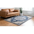 thumbnail image 3 of Rugs.com Eden Collection Rug – 5' x 8' Navy Blue Medium Rug Perfect For Bedrooms, Dining Rooms, Living Rooms, 3 of 9