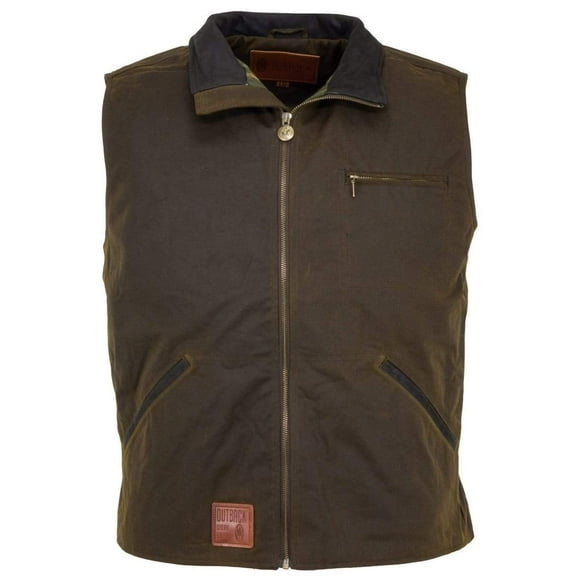 Outback Trading Men's Sawbuck Full-Zip Oilskin Western, Bronze, Small
