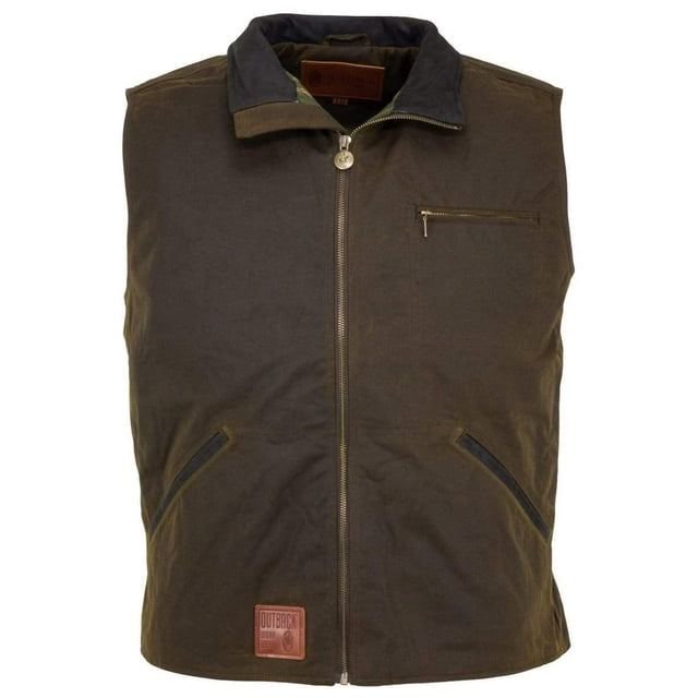 Outback Trading Men's Sawbuck Full-Zip Oilskin Western, Bronze, Small
