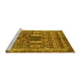 thumbnail image 2 of Ahgly Company Machine Washable Indoor Rectangle Abstract Yellow Modern Area Rugs, 5' x 8', 2 of 4